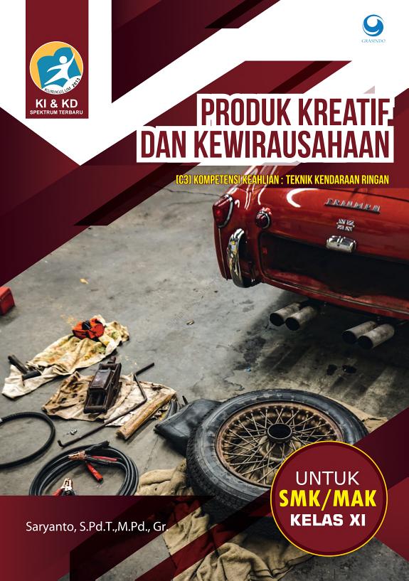 Sampul Produk Kreatif dan Kewirausahaan Teknik Kendaraan Ringan SMK/MAK Kelas XI
