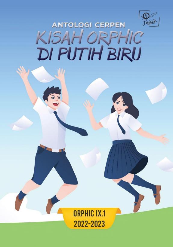 Sampul Antologi Cerpen Kisah Orphic di Putih Biru